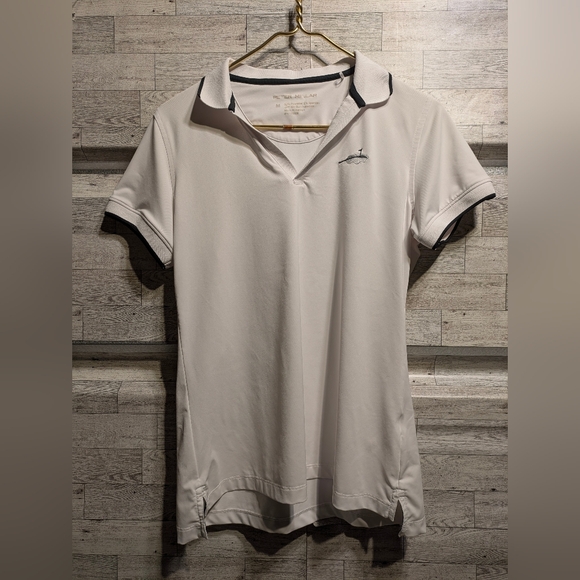 Peter Millar Women's Cream Short Sleeve Polo - Picture 2 of 7